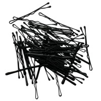 Профессиональные невидимки 50 мм, черные (упаковка 250 г)